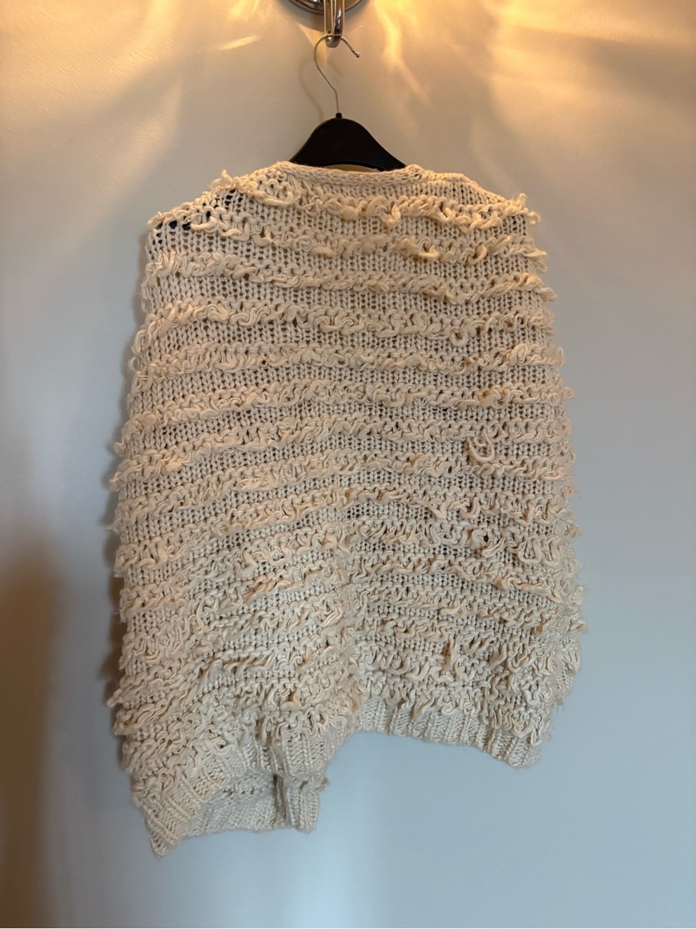 Rylee + Cru Soft Cream Loop-Textured Open Cardigan - Picture 4 of 7